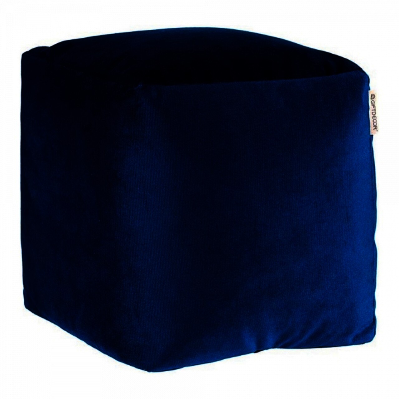 Taburet Gift Decor, Pouffe, 30 x 30 x 30 cm, poliester/polistiren, albastru - imagine 3